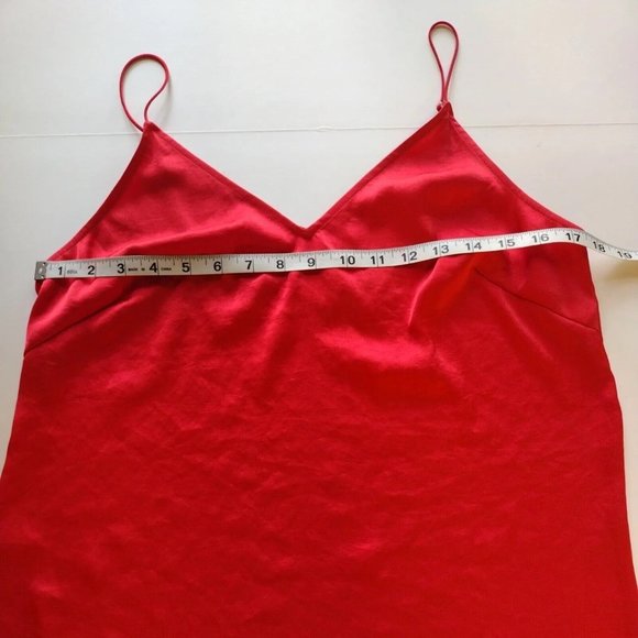 Aritzia Wilfred Free Womens Medium Red Slip Mini Dress - Picture 4 of 9